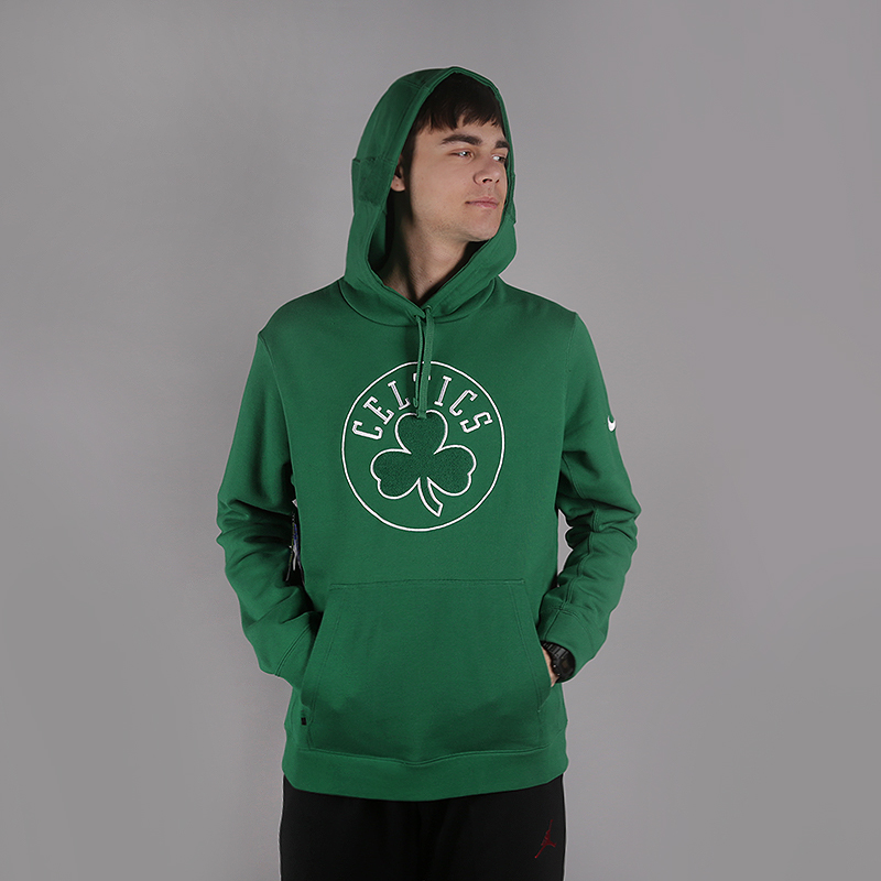мужская зеленая толстовка Nike Boston Celtics NBA Hoodie AJ2835-312 - цена, описание, фото 1